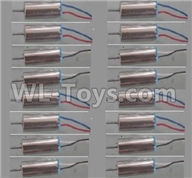 Wltoys Q606 Spare parts-11-01 Main motor with Black and White Wire(8pcs-(CW) & Main motor with Red and Blue wire(8pcs-CCW),Wltoys Q606 RC Quadcopter Drone Spare Parts Accessories,Wltoys Model Q616 Mini Drone Replacement Accessories